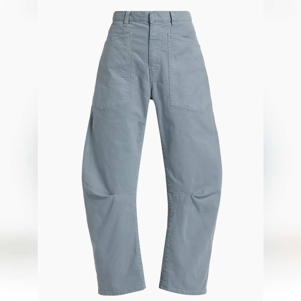 Nili Lotan Shon Pant barrel Leg vintage blue 0